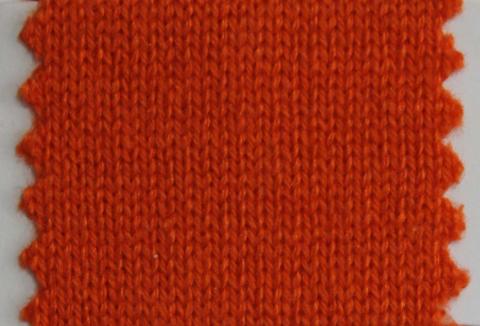 產(chǎn)品名稱：ORANGE NS-6501； 所屬分類：2股28支55％絲83％羊絨-粗紡（THEMIS）