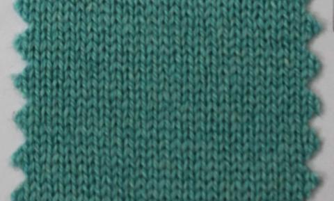 產(chǎn)品名稱：TURQUOISE NS-6104； 所屬分類：2股28支55％絲58％羊絨-粗紡（THEMIS）